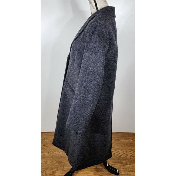 Madewell Emery Car Coat, Heather Grey, Women's Size 10, NWOT - Picture 4 of 7